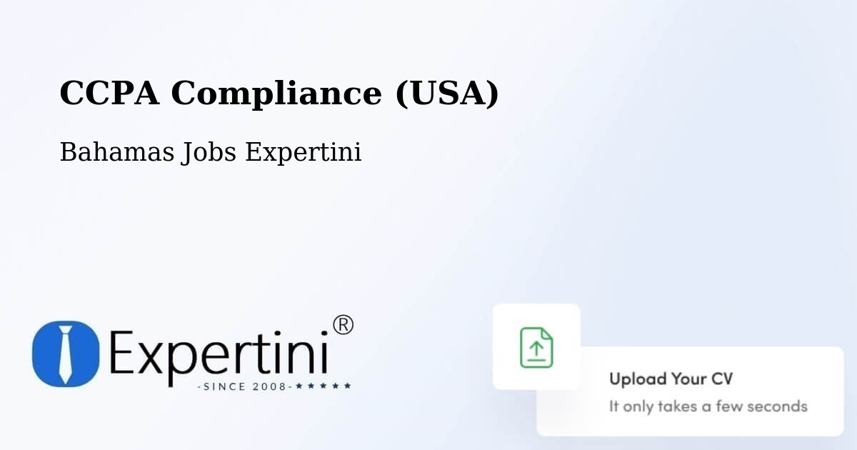 CCPA Privacy Rights & Compliance Notice – Bahamas - Bahamas Jobs Expertini